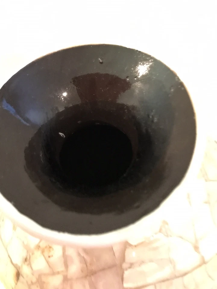 Vaso de luxo estilo italiano 11 pol. urna tigela espelho design mosaico cerâmica decoração para casa - Imagem 4 de 4