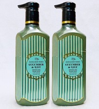 2 Bath  Body Works CUCUMBER LILY Gentle Gel Hand Soap Liquid Wash 8 oz