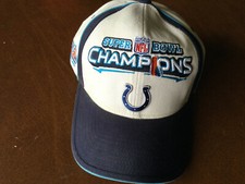 Indianapolis Colts Super Bowl XLI Champions 2007 Blue White Baseball Hat Cap