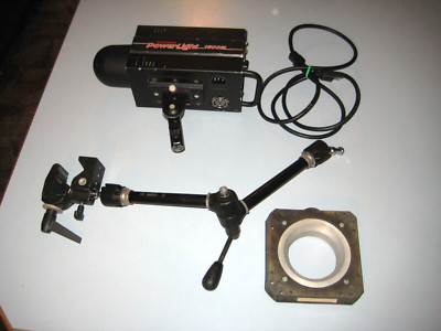 Photogenic Power Light 1500 600w Photography PowerLight PL1500PS & Bogen 2930 ++