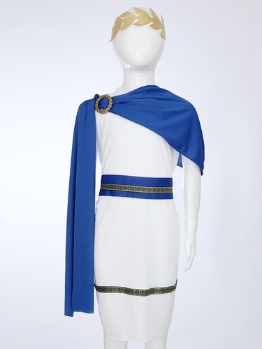 TiaoBug Kids Grecian Roman Toga Halloween Cosplay Ancient Greek Aphrodite AU - Bild 9 von 31