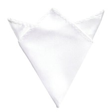 Unisex Einstecktuch Anzug Smoking Hochzeit Feierlichkeiten E2 Wei&szlig;