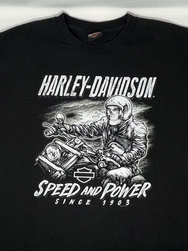 2018 Harley Davidson Nevada Skeleton Biker T Shirt (XL)
