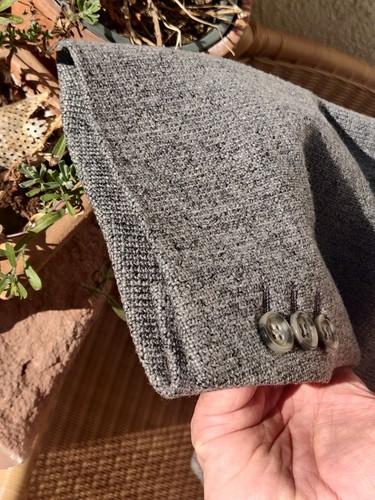 Ermenegildo Zegna Couture Herren Wolle/Kaschmir Grau Jacke Größe EU52 Neuwertig! - Bild 5 von 8