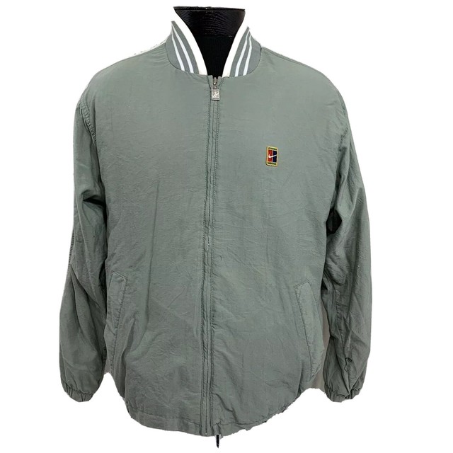 Vintage Nike Jacket Supreme Court Windbreaker Challenge Agassi Sampras Medium | eBay