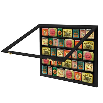 tobacco tin display tins case/Pipe Tobacco tins Display Box/Tobacco tins Collection Peterson Pipe Tobacco Display
