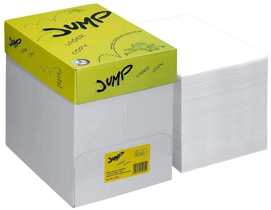JUMP Laser- und Kopier-Papier A4 80g/m² hochweiß Maxi-Box mit 2.500 Blatt * OVP