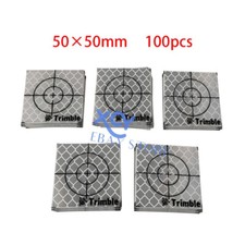 100PCS Trimble Reflective Sheet 50x50MM Reflector Tape Target Surveying Sticker