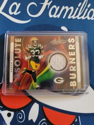 2021 Panini Absolute Absolute Burners Aaron Jones #AB7 Patch Green