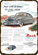 1950 NASH AMBASSADOR Airflyte Car Vintage-Look DECORATIVE REPLICA METAL SIGN