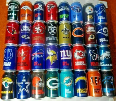 BUD LIGHT 2017 NFL Beer collectors team can mint gift bar man cave