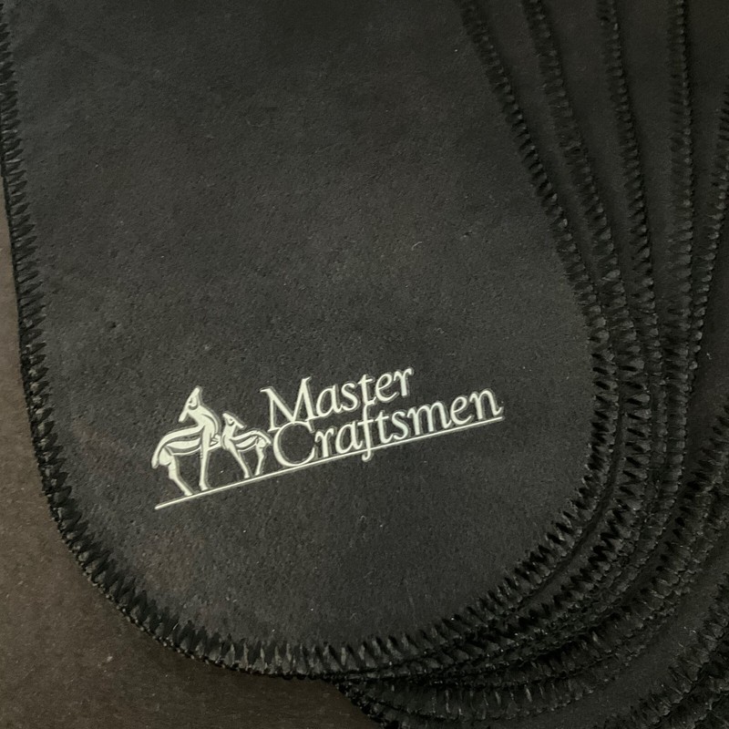 Master Craftsmen 3x3 Black Flannel  Jewelry / Ornament Bags Set of 12 #11319