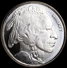 ND Highland Mint 1/4 OZ .999 FINE SILVER INDIAN HEAD BUFFALO BULLION # 0250