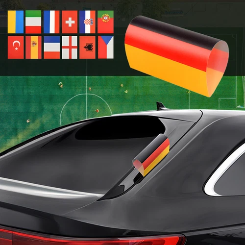 Car flag Spain flag flag Euro 2024 football car flag label car label