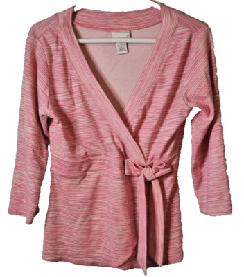 Vintage Y2K Fashion Bug Womens Wrap Cardigan Shirt Top Large