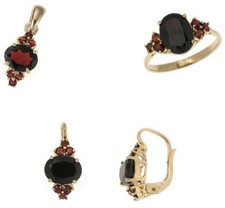 PARURE gioiello in ORO anello orecchini pendente di 33
