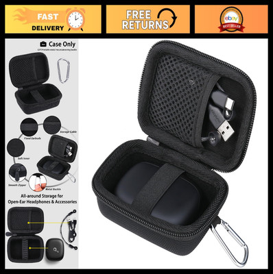 Hard Carrying Case for AeroFit 2/Pro/Open-Ear Headphones - Travel Protection & S