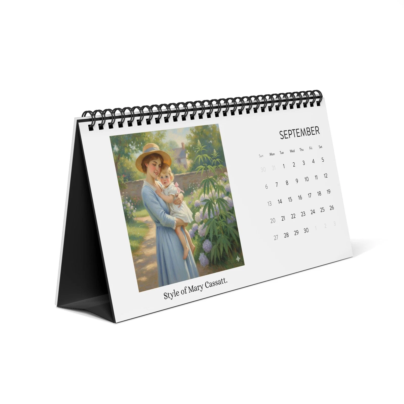 Cannabis Hemp Art Masters 2026 Desktop Calendar
