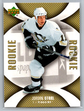 2006-07 UD Mini Jersey Collection Jordan Staal Rookie Card # 124 . rookie card picture