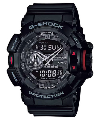 Casio Men's G-Shock Analog & Digital Black Quartz Watch - GA-400-1BHDR NEW