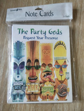  2006 The Party Gods Note Cards Tiki Invitati...