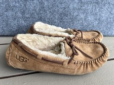 UGG Dakota 5612 Chestnut Suede Fur Slippers Shoes Women's Size 9.