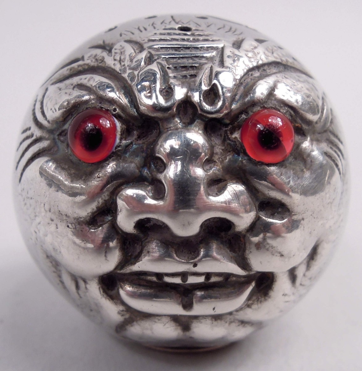 バーミンガム1910年スターリングシルバーサルバー銀盆約515g ソリッド純銀 Gorham Salt Pepper Shakers 1680 Man in the Moon American Sterling