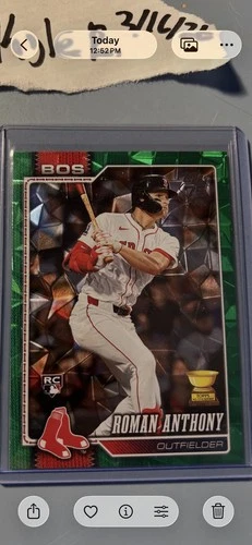 2026 Topps Series 1 Roman Anthony Green Diamonte Foil /99 Rookie Red Sox SSP