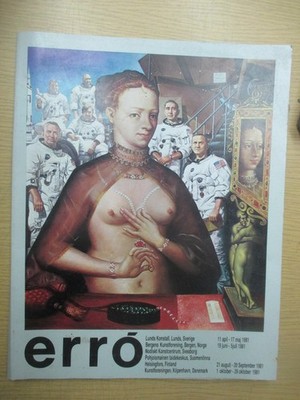 Buch über den Maler Erro von 1981 Lunds Konsthall, 11. April - 17. Mai 1981: B