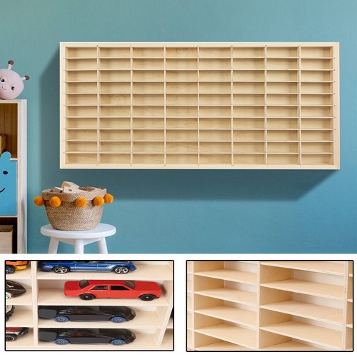 Modular Hot Wheels 1:64 80 Cars Matchbox Wall Display Shelf Toy Storage ...
