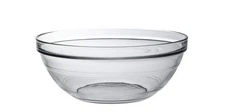 Gigogne Glass Stackable Mixing Bowls/Prep Bowls Set of 6, Clear. 2½ qt. / 9"