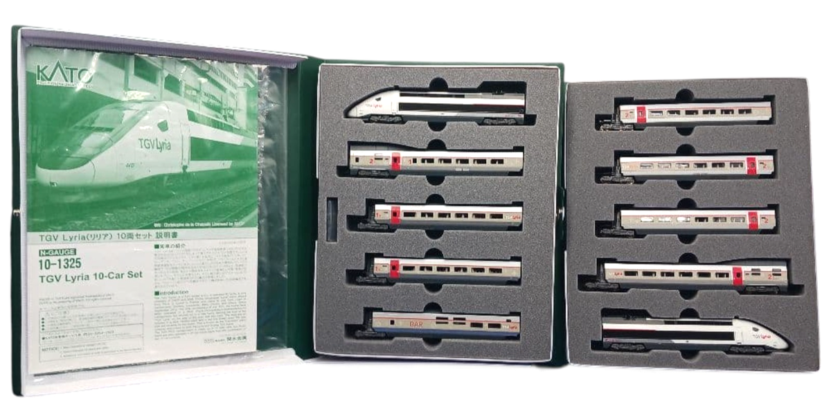 KATO 10-1325 TGV Lyria 10-Car Set SNCF CFF High Speed Train Model