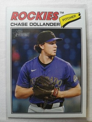 Chase Dollander #91 - 2026 Topps Heritage - Colorado Rockies 