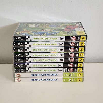 Ben 10 DVD Bundle Ultimate Alien 1 2 3 4 5 6 7 Alien Force  Omnitrix & Omniverse