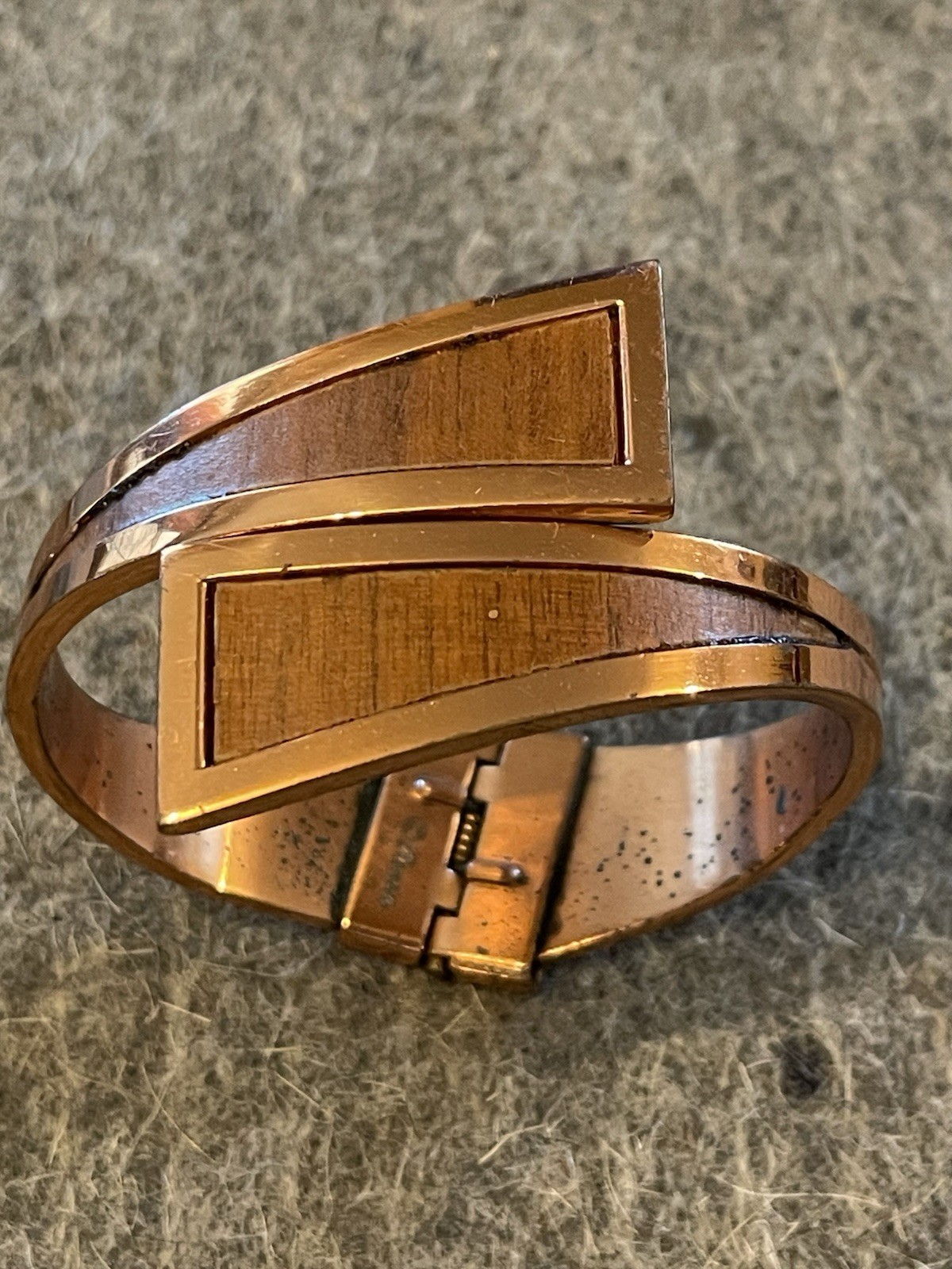Vintage Matisse Renoir Spring Hinge Cuff Bracelet