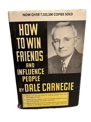 Vtg Book How To Win Friends And Influence People Dale Carnegie 107th Printing HC