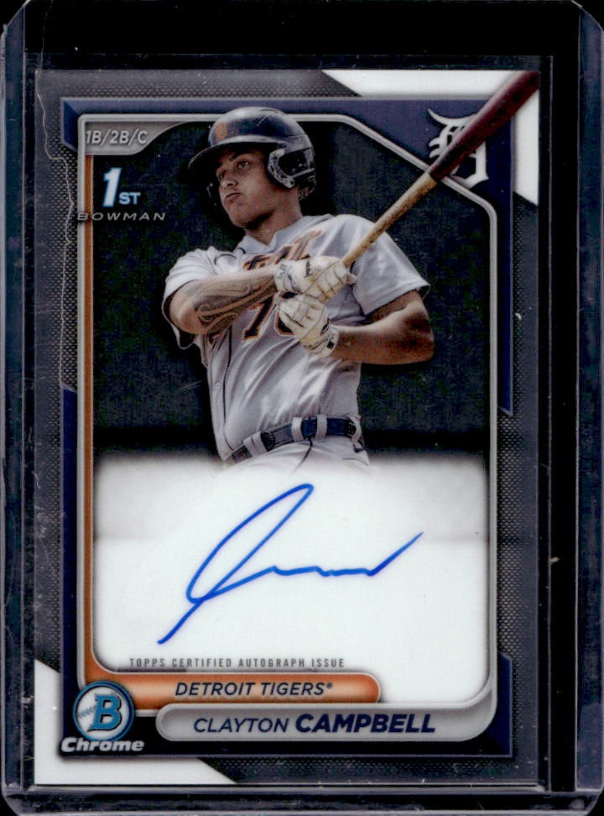 2024 Bowman Chrome Clayton Campbell Auto 1st #CPA-CCA Tigers