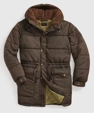 $1400 RRL Ralph Lauren 1960s Inspired Mountaineer Brown Parka Jacket Coat-M