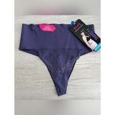 Maidenform Women s Purple Tame Your Tummy Lace Thong DM0049 Size XXL