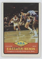 1973-74 Topps ABA Eastern Semis Mack Calvin Cougars vs Nets #205 0l4h