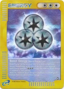 Boost Energy - 145/147 - Pokemon Aquapolis Reverse Holo Rare Card NM
