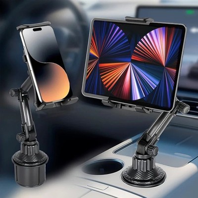 Universal Car Mount Car Cup Holder Phone Stand For 4.7-12.9'' iPhone iPad Tablet