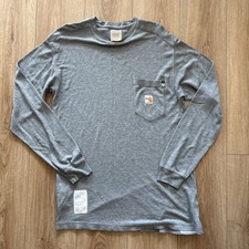 Carhartt Fr Long Sleeve Gray Tee Shirt CAT 2 2112 297-31 size medium