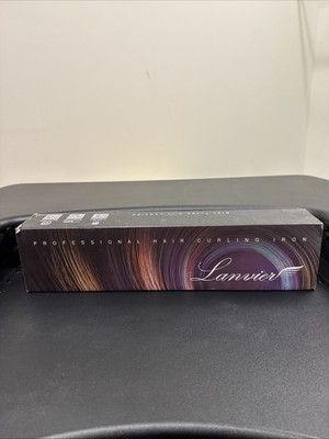 Lanvier 1.25 Inch Curling Iron with Extra Long Barrel Pink