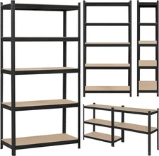 Heavy Duty 5 Tiers Storage Shelf Home Garage Shelving Unit Shelves Rack