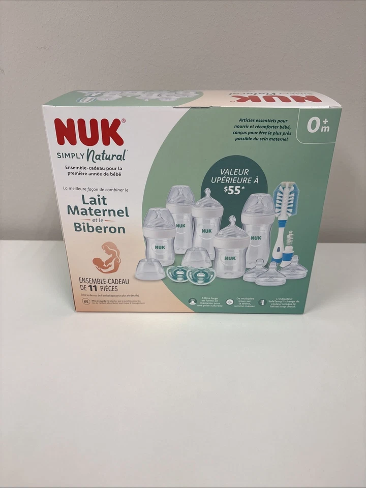 NUK Simply Natural Biberón Recién Nacido Set de Regalo, 0+ Meses, Nuevo G3 Foto 4 de 4