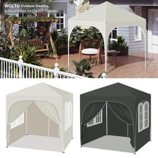WOLTU 2mx2m Waterproof Pop Up Gazebo Garden Wedding Party Canopy Tent with Sides