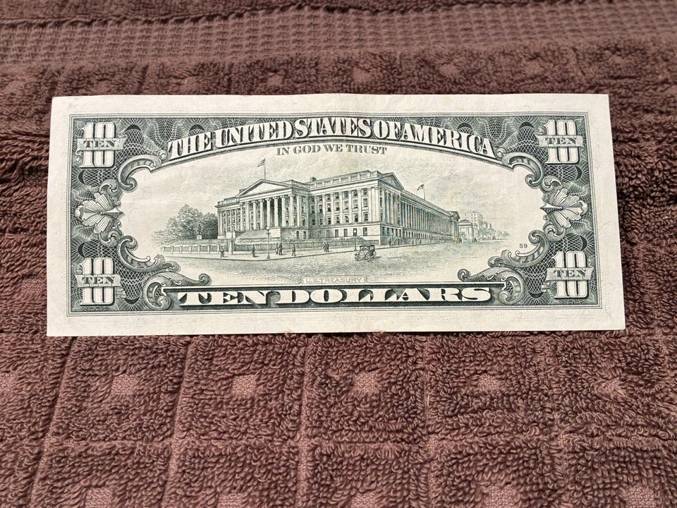 1995 $10 Ten Dollar Bill Federal Reserve Note Atlanta FRB Uncirculated Rubin - Image 4 of 4