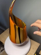 Murano Glass Pacino Style Vase! In The Spirit Of Carlo Moretti I Give You This!