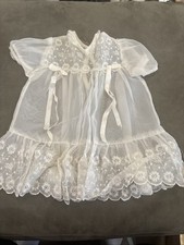 Sheer Vintage Christening Gown